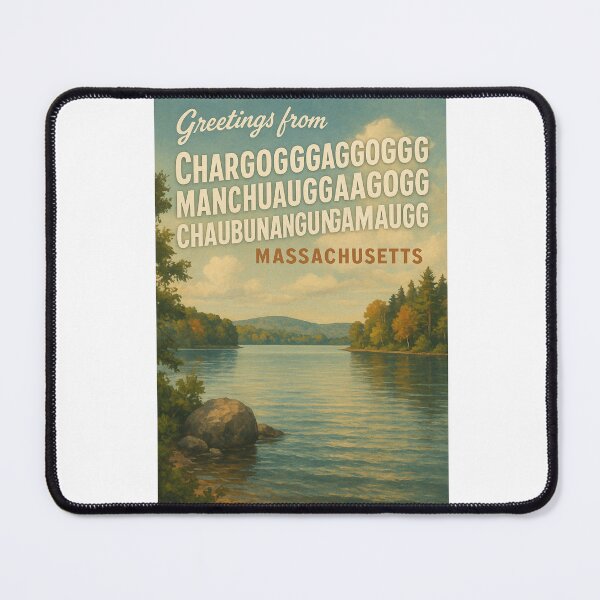 Item preview, Greetings from Lake Chargoggagoggmanchauggagoggchaubunagungamaugg Massachusetts designed and sold by Aryabek.