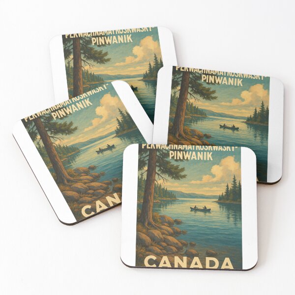 Item preview, Pekwachnamaykoskwaskwaypinwanik Lake Canoe Scene Canada designed and sold by Aryabek.