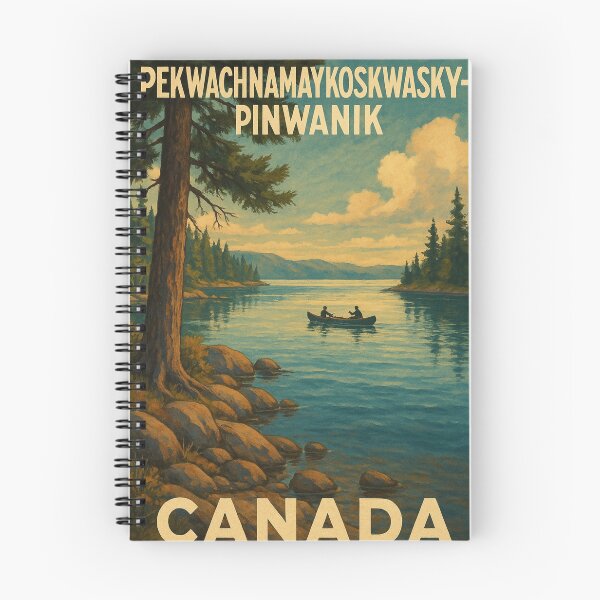 Item preview, Pekwachnamaykoskwaskwaypinwanik Lake Canoe Scene Canada designed and sold by Aryabek.