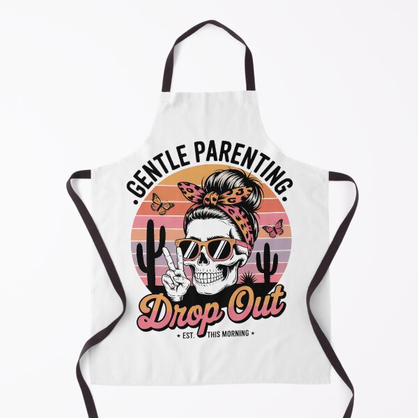 Item preview, Funny Mom Skeleton – Gentle Parenting Drop Out Retro Sunset Design designed and sold by Inked Imagery Emporium.