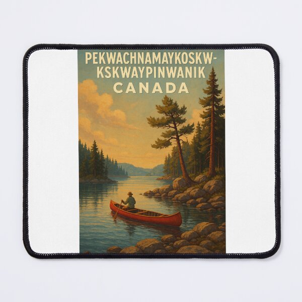 Item preview, Pekwachnamaykoskwaskwaypinwanik Lake Red Canoe Canada designed and sold by Aryabek.