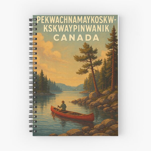 Item preview, Pekwachnamaykoskwaskwaypinwanik Lake Red Canoe Canada designed and sold by Aryabek.