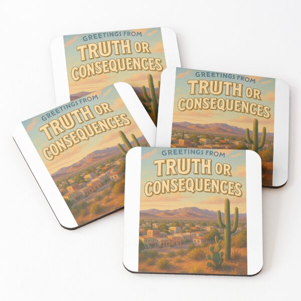 Item preview, Truth or Consequences Desert Town View New Mexico designed and sold by Aryabek.