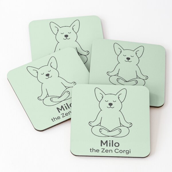 Item preview, Milo the Zen Corgi – Minimalist Line Art Dog Design designed and sold by Meandmyshop.