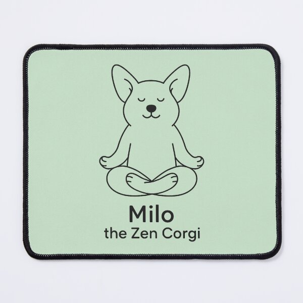 Item preview, Milo the Zen Corgi – Minimalist Line Art Dog Design designed and sold by Meandmyshop.