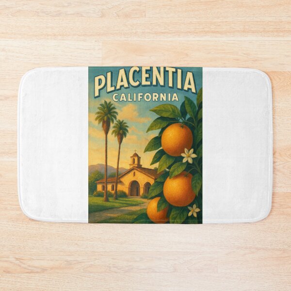 Item preview, Placentia California Mission and Orange Grove designed and sold by Aryabek.