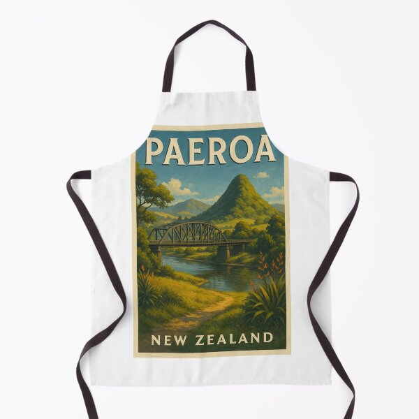 Item preview, Paeroa New Zealand River Bridge and Hills designed and sold by Aryabek.