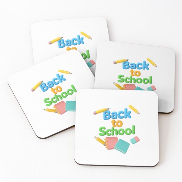Item preview, Back to school graphic with colorful text and stationery items, isolated png, AI generated designed and sold by dvoevnore.