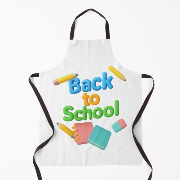 Item preview, Back to school graphic with colorful text and stationery items, isolated png, AI generated designed and sold by dvoevnore.