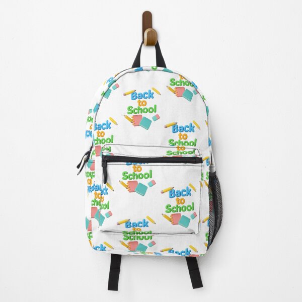 Item preview, Back to school graphic with colorful text and stationery items, isolated png, AI generated designed and sold by dvoevnore.