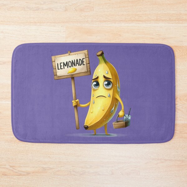 Item preview, Funny Banana Lemonade – Cute Cartoon Fruit Humor Design designed and sold by TheRamesCo.