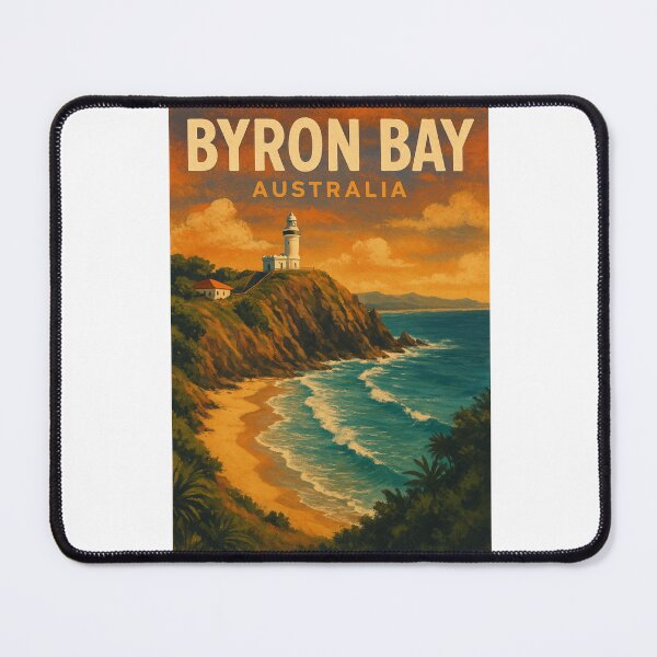 Item preview, Byron Bay Australia Lighthouse Sunset Cliff View designed and sold by Aryabek.