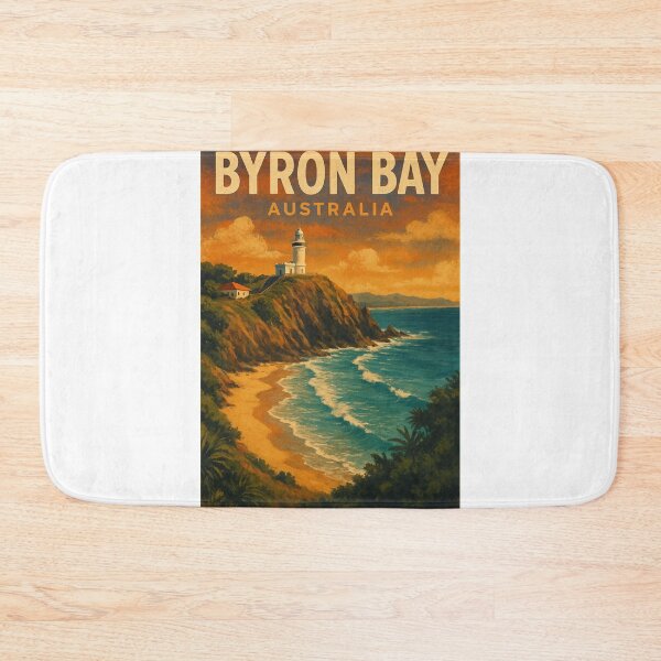 Item preview, Byron Bay Australia Lighthouse Sunset Cliff View designed and sold by Aryabek.