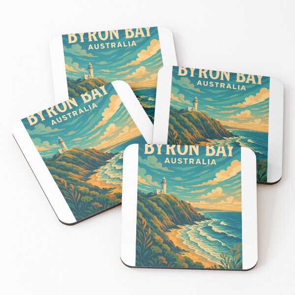 Item preview, Byron Bay Australia Lighthouse and Surf Coastline designed and sold by Aryabek.