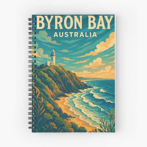 Item preview, Byron Bay Australia Lighthouse and Surf Coastline designed and sold by Aryabek.