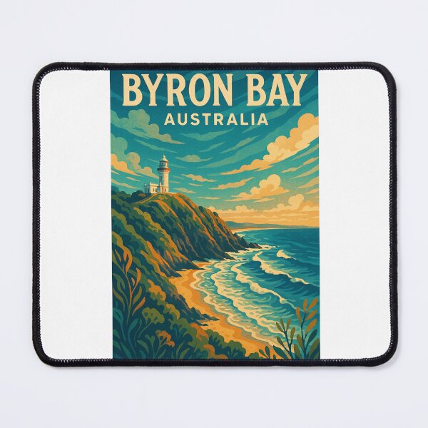 Item preview, Byron Bay Australia Lighthouse and Surf Coastline designed and sold by Aryabek.