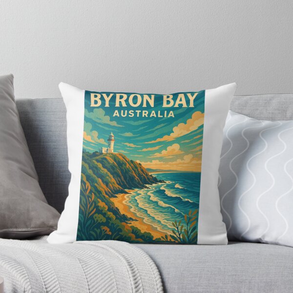 Item preview, Byron Bay Australia Lighthouse and Surf Coastline designed and sold by Aryabek.