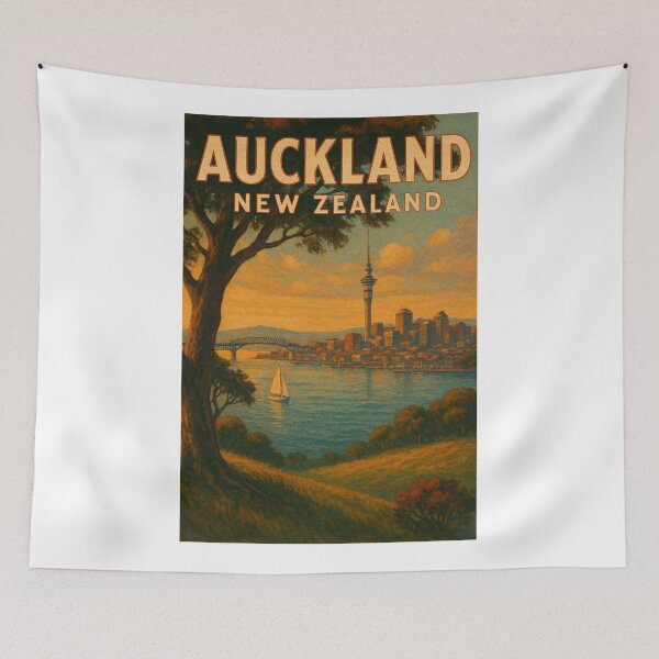 Item preview, Auckland New Zealand Harbour Bridge Sunset designed and sold by Aryabek.