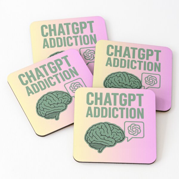 Item preview, ChatGPT Addiction – Funny AI Meme Quote Design designed and sold by RouniBoutique.