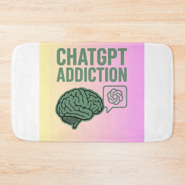 Item preview, ChatGPT Addiction – Funny AI Meme Quote Design designed and sold by RouniBoutique.