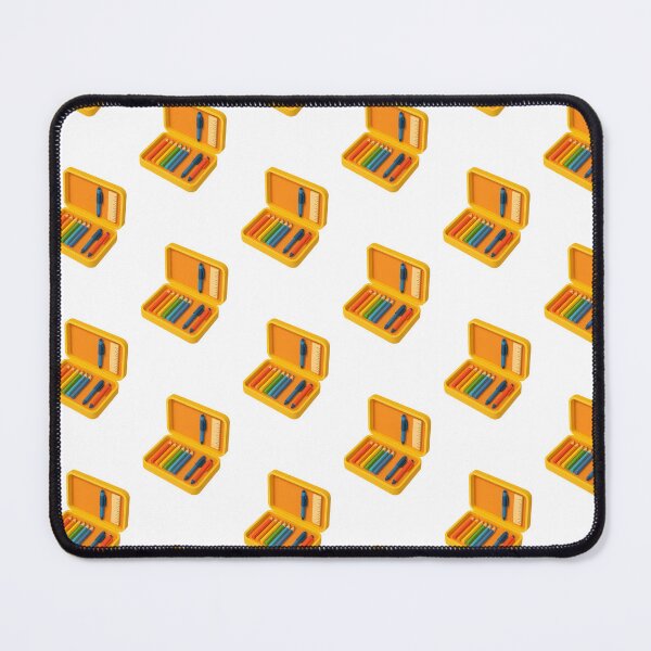 Item preview, School supplies set with colorful pencils and pens in open case, isolated, AI generated designed and sold by dvoevnore.
