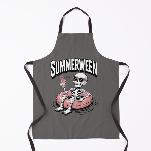Item preview, Summerween Skeleton Float Retro Vintage Halloween Design designed and sold by arceeddesign.