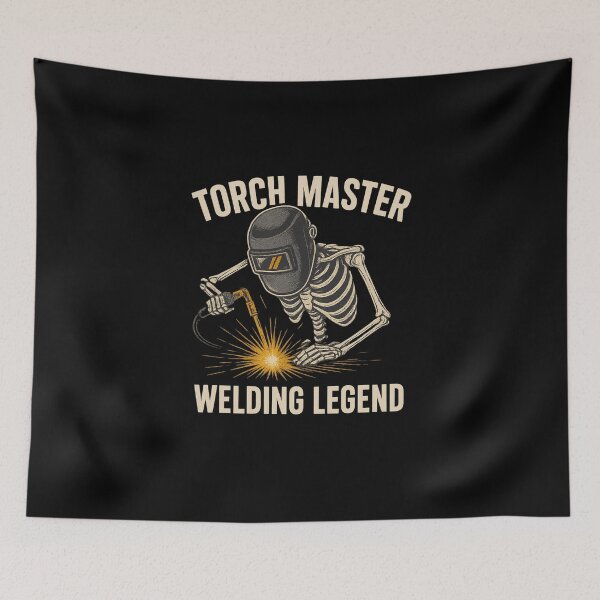 Item preview, Torch Master Welding Legend – Funny Skeleton Welder Design designed and sold by sssweetness.