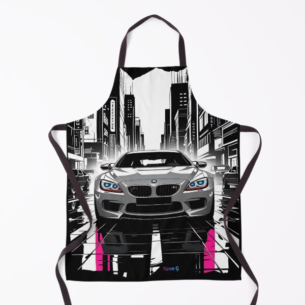 Item preview, B.W M6 Power of the 6 series coupe, street racing vibe, high contrast neon cyberpunk city 1 designed and sold by Neon G.