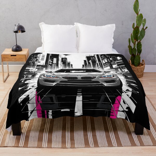 Item preview, B.W M6 Power of the 6 series coupe, street racing vibe, high contrast neon cyberpunk city 1 designed and sold by Neon G.