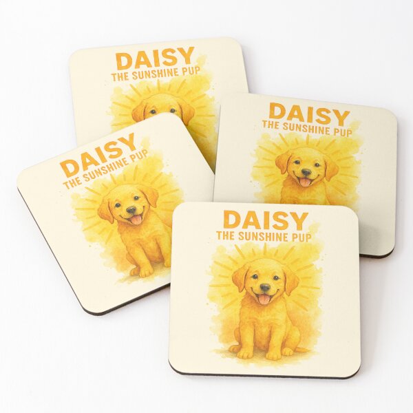 Item preview, Daisy the Sunshine Pup – Cheerful Dog Watercolor Design designed and sold by Meandmyshop.