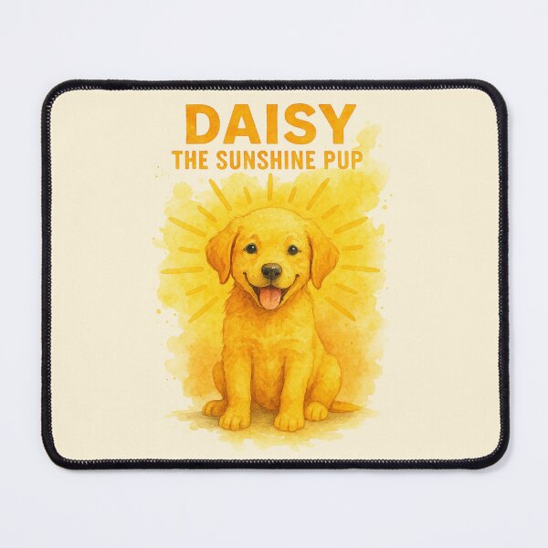 Item preview, Daisy the Sunshine Pup – Cheerful Dog Watercolor Design designed and sold by Meandmyshop.