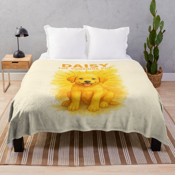 Item preview, Daisy the Sunshine Pup – Cheerful Dog Watercolor Design designed and sold by Meandmyshop.