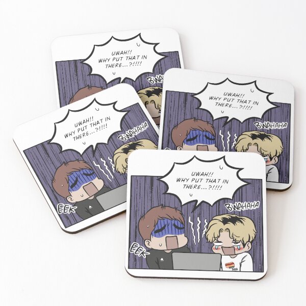 Item preview, BJ Alex (BL) (Manhwa) (Yaoi) by Mingwa. Dong-gyun and Chanwoo. Funny and Shocked reactions. designed and sold by Rist-Taker.