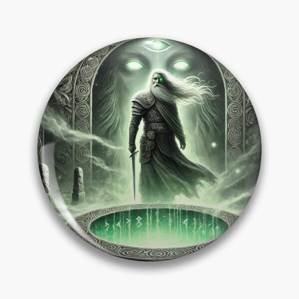 Item preview, "Mímir’s Well – Fountain of Wisdom | Norse Mythology Art" designed and sold by Umbra666.
