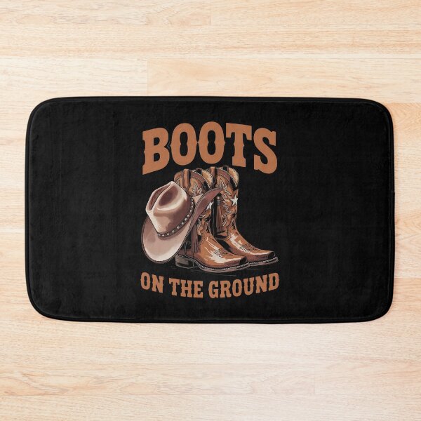 Item preview, Retro Western Cowgirl Cowboy Hat Boots On Da Ground designed and sold by gear-posters.