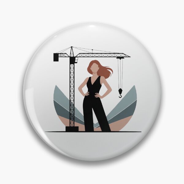 Item preview, Woman in Crane, Crane Operator Driver Worker Work At Height designed and sold by Cr320.