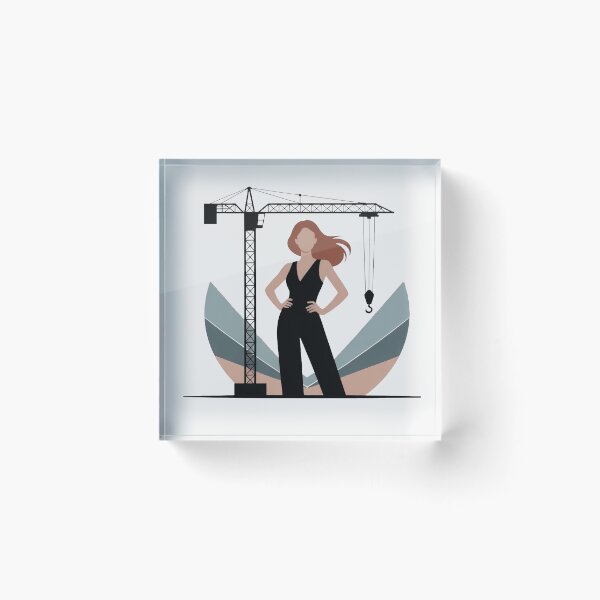 Item preview, Woman in Crane, Crane Operator Driver Worker Work At Height designed and sold by Cr320.