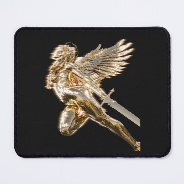 Item preview, Golden Angel Warrior – Divine Strength Digital Art designed and sold by Not Hugo.
