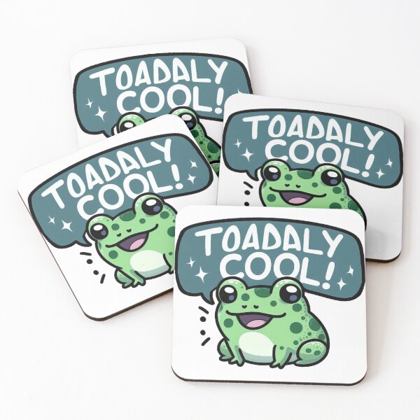 Item preview, Toadally Cool – Cute Kawaii Frog Pun Design designed and sold by SketchOnScreen.