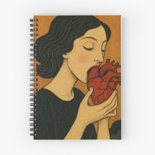 Item preview, woman eating a heart designed and sold by diulid.