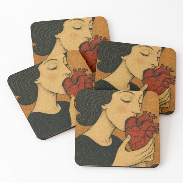 Item preview, woman eating a heart designed and sold by diulid.