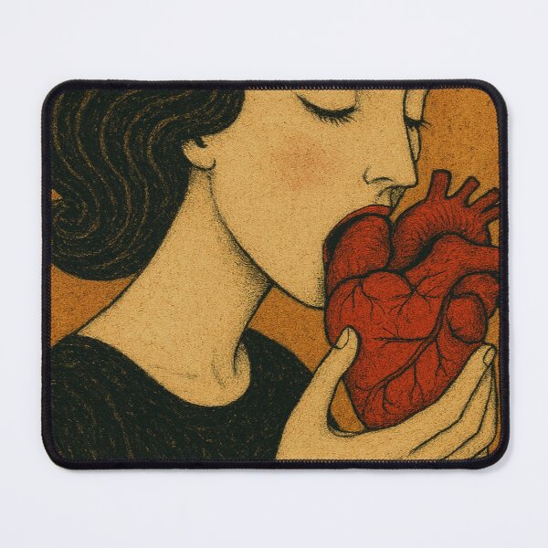 Item preview, woman eating a heart designed and sold by diulid.