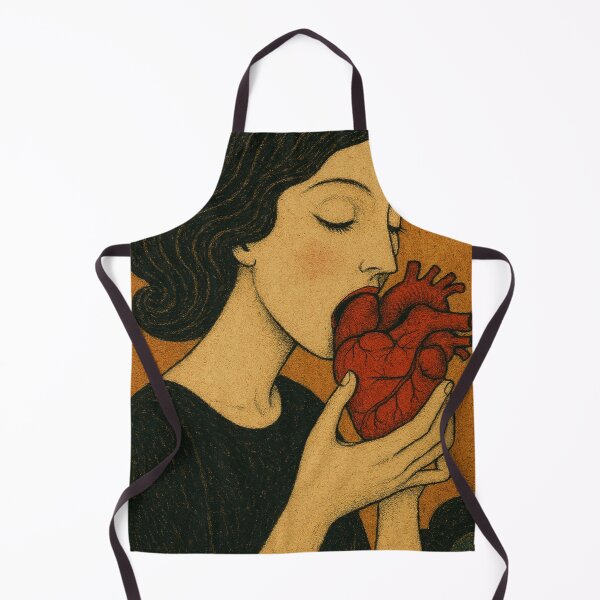 Item preview, woman eating a heart designed and sold by diulid.