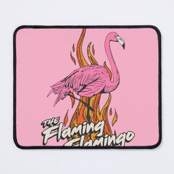 Item preview, Pink Flamingo on Fire Retro Street Food Art designed and sold by Oniyasha.