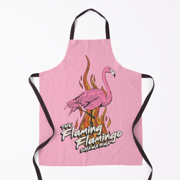 Item preview, Pink Flamingo on Fire Retro Street Food Art designed and sold by Oniyasha.