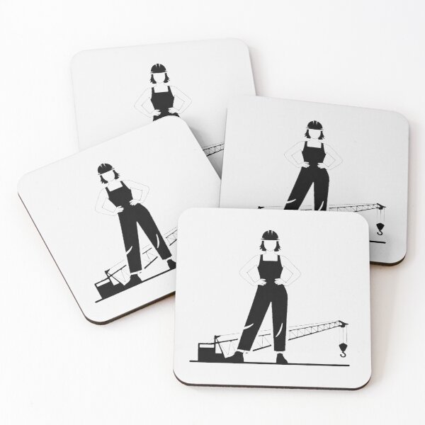 Item preview, Woman in Crane, Crane Operator Driver Worker Work At Height designed and sold by Cr320.