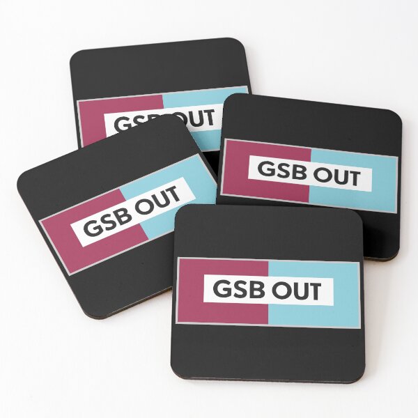 Item preview, Minimalist GSB OUT Banner – Claret and Sky Blue Fan Protest Design designed and sold by VividOrganica.