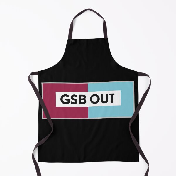 Item preview, Minimalist GSB OUT Banner – Claret and Sky Blue Fan Protest Design designed and sold by VividOrganica.