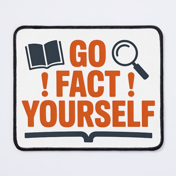 Item preview, Go Fact Yourself - It’s the perfect gift for anyone who loves facts, science, critical thinking, and smart humor. designed and sold by ZyziowskyArt.