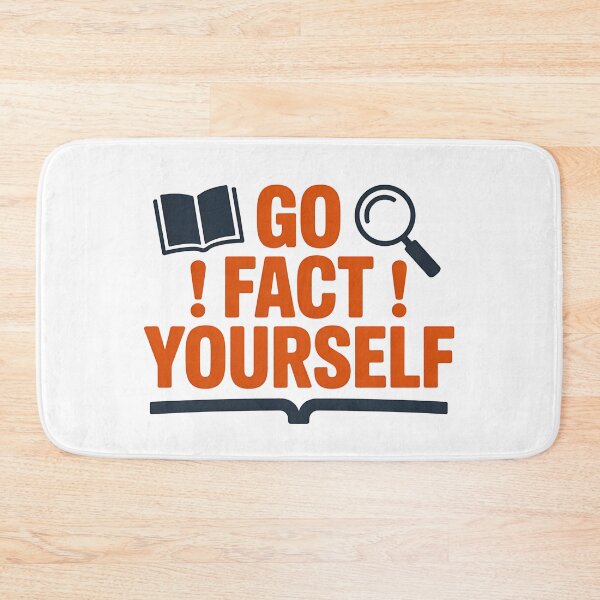 Item preview, Go Fact Yourself - It’s the perfect gift for anyone who loves facts, science, critical thinking, and smart humor. designed and sold by ZyziowskyArt.